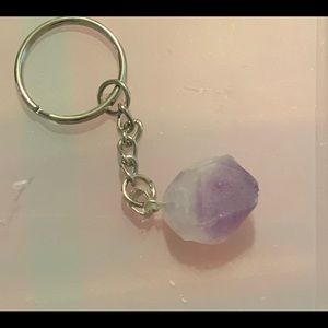 Amethyst keychain